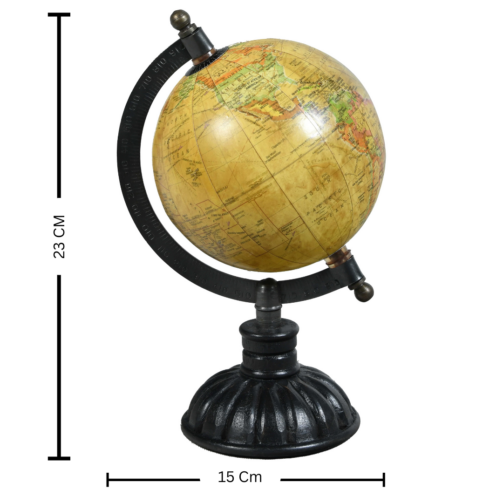 Customizable Vintage Miniature Globe on Wooden Base 2